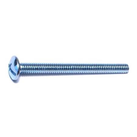 Midwest Fastener 1/4"-20 x 3 in Combination Phillips/Slotted Truss Machine Screw, Zinc Plated Steel, 10 PK 36168